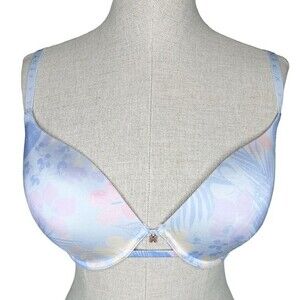 Savage x Fenty Core Microfiber T-Shirt Bra sz 32DDD * Lavender Purple Floral